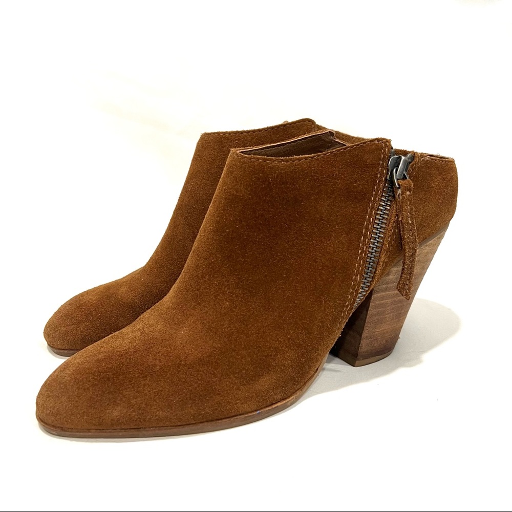 Dolce Vita Suede Mule Slip-On Heeled Booties